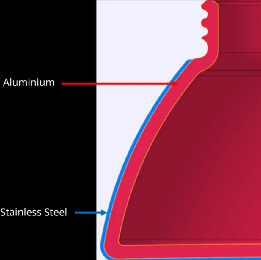 Bialetti Moka Pot Induction Coffee Maker 4 Cup - Black/Silver