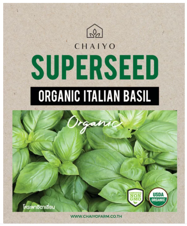 Chaiyo Superseed - Organic Italian Basil (280 seeds)