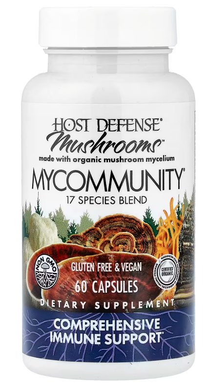 Host Defense, Mushrooms™, MyCommunity®, 60 Capsules