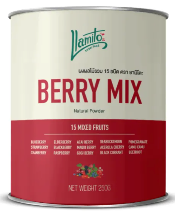 Llamito Organic Berry Mix Powder 15+ 250g
